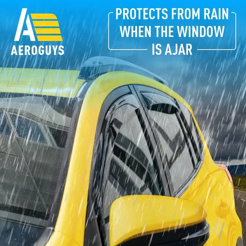 Miniatura 2 de Deflectores de ventana extra duraderos en el canal, protectores de lluvia aptos para Toyota RAV4 2013-2018, viseras solares, ventilación de viento