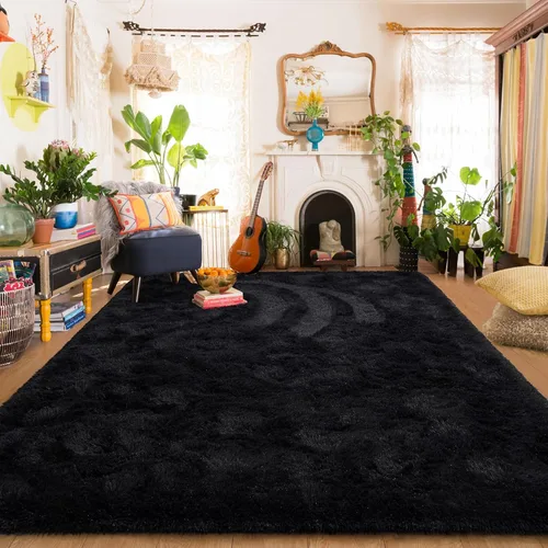 Miniatura 42 de Amearea Alfombra de Área Peluda Esponjosa para Dormitorio de Niños Sala de Estar, Extra Suave y Difusa Alfombras Peludas, Antideslizante, Alfombra