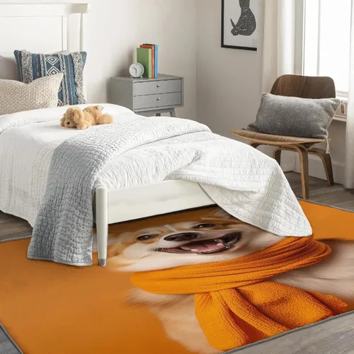 Miniatura 2 de Corgi - Alfombra de 2 x 3 pies, bonita alfombra de área para perros, alfombras para cachorros, para entrada, sala de estar, dormitorio, alfombra