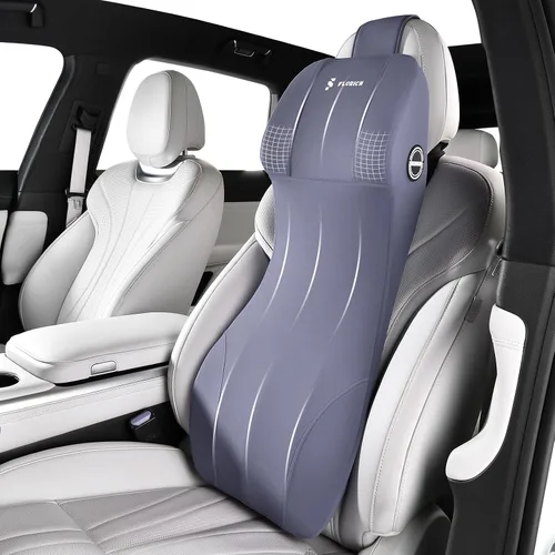 Miniatura 14 de FLORICH Cojín para Asiento de Automóvil y Almohada de Reposacabezas con Soporte Lumbar de Espuma Viscoelástica Cojín Ergonómico para Automóvil