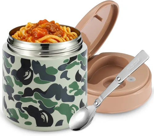 Miniatura 10 de Frasco Aislado para Comida para Niños - 15.2 Oz, Termo para Comida Caliente, Termo para Sopa, Envase Aislado para Comida, Termos Para Comida A-Rosa