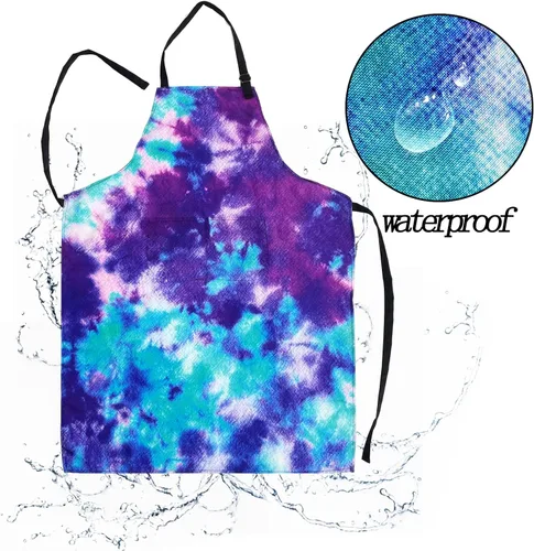 Miniatura 5 de Delantal Babero Ajustable Impermeable con 2 Bolsillos Delantales de Cocina para Mujeres Hombres Chef