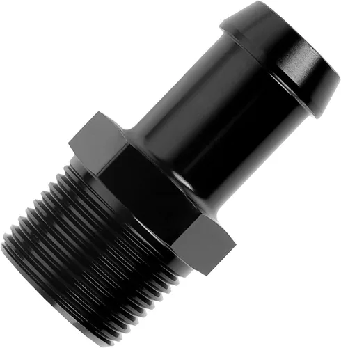 Miniatura 16 de EVIL ENERGY 3/8" NPT macho a 1/2" adaptador de montaje de púas 45 grados aluminio negro