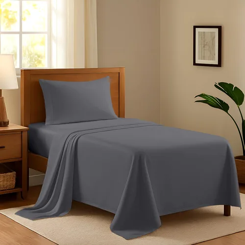 Miniatura 23 de Juego de sábanas 100% algodón egipcio para cama individual, sábanas de lujo de la serie 600 refinadas para cama de tamaño individual