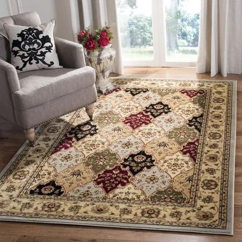 Miniatura 9 de SAFAVIEH Lyndhurst Collection - Alfombra de pasillo, 2 pies 3 pulgadas x 6 pies, multicolor y rojo, diseño oriental tradicional, no desprende pelusa