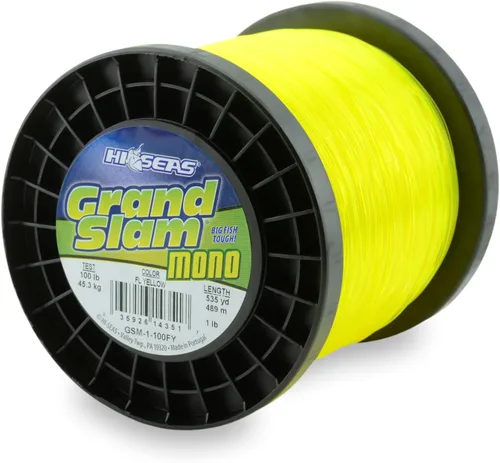 Miniatura 36 de Sedal de Pesca de Monofilamento HI-SEAS Grand Slam - Fuerte y Resistente a la Abrasión en Transparente, Rosa, Verde, Azul Ahumado, Amarillo