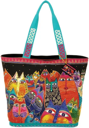 Laurel Burch (LB5230) Bolso de hombro con cremallera superior 19, 1/2 pulgada por 6, 3/4 pulgadas por 15 pulgadas, Fantasticats