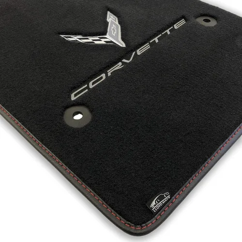 Miniatura 28 de Lloyd Mats Tapetes alfombrados a medida para el suelo del automóvil de lujo prémium para Corvette C8 2020-ON Coupé y convertible