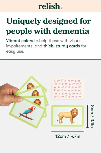 Miniatura 5 de Relish Animal Snap Card Game, Juegos de demencia para ancianos, Actividades de Alzheimer