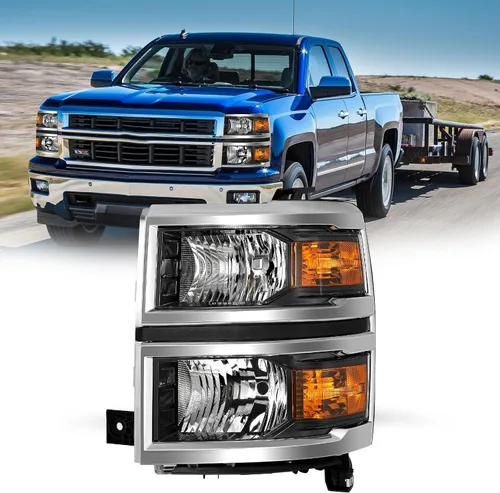 Miniatura 17 de JSBOYAT Conjunto de faros delanteros y luces traseras 2014 2015 Chevy Silverado 1500 Camioneta Pickup [Estilo de fábrica OE] lado del pasajero