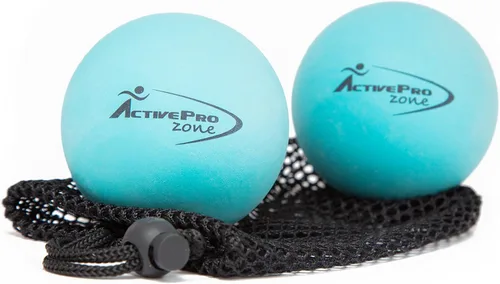 Bola de masaje de terapia: alivio instantáneo del dolor muscular. Eficaz probada para liberación miofascial, presión de tejido profundo, 2 bolas