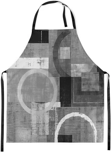 Miniatura 48 de Castle Fairy Delantal de cocina geométrico en espiral, moderno delantal impermeable con rayas simples para adultos (sin bolsillo), 31 x 26 pulgadas