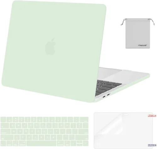 Miniatura 26 de MOSISO - Carcasa rígida de plástico, cubierta de teclado, protector de pantalla y bolsa de almacenamiento para MacBook Pro 13 pulgadas/33 cm Azul