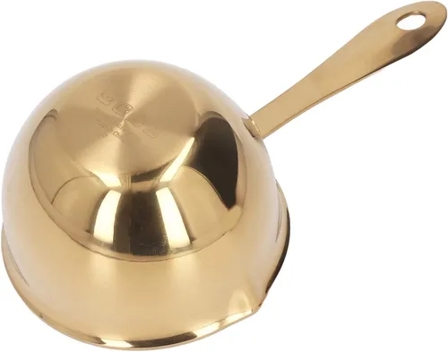 Miniatura 8 de Olla calentadora de mantequilla, olla calentadora de leche de 0.8 cuartos de galón con boquillas de vertido dobles, olla de acero inoxidable para Oro