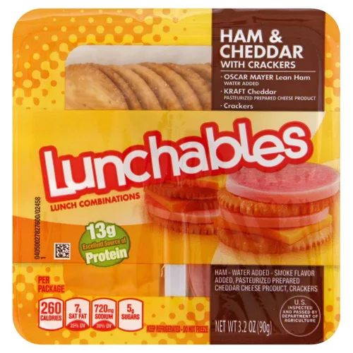 Miniatura 2 de Oscar Mayer - Paquete de fiesta para el almuerzo, 6 lonchables de jamón y queso cheddar, 6 galletas de pavo y queso americano, 6 salsa de queso