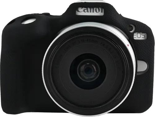 R50 Camera Case, BMAOLLONGB Fullbody Thin Lightweight Silicone Camera Skin Body Rubber Cover Case for Canon Eos R50 (Black)
