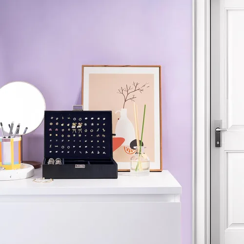 Miniatura 7 de ProCase Joyero organizador para mujeres y niñas, caja de joyería mejorada con 8 bolsas adicionales libres de deslustre, contenedor de almacenamiento