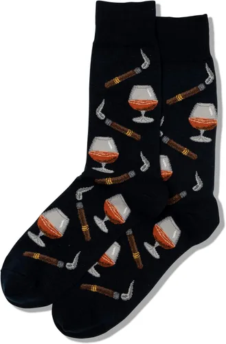Miniatura 2 de Hot Sox Men's Fun Cocktail Drinks Crew Socks-1 Pair Pack-Cool & Funny Happy Hour Gifts