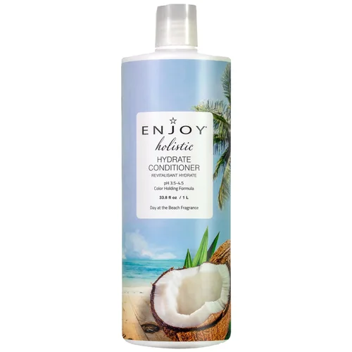 Miniatura 9 de Enjoy Holistic Hydrate Conditioner - Tratamiento nutritivo con infusión de proteínas para cabello dañado, suaviza y desenreda, sin sulfatos ni