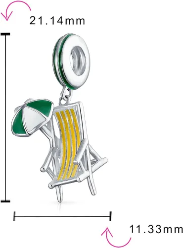 Miniatura 3 de Sillón tropical para vacaciones, cóctel, bebida, pájaro, loro, nadador, gafas de sol, sandalias de piña, playa, palmera, abalorio para mujeres