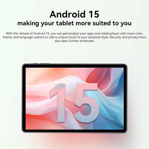 Miniatura 5 de Tableta Android 15 de 11 pulgadas Octa-core 12GB RAM+128GB ROM Tablet de 8000mAh con teclado Mouse Funda WiFi de doble banda BT 5.0