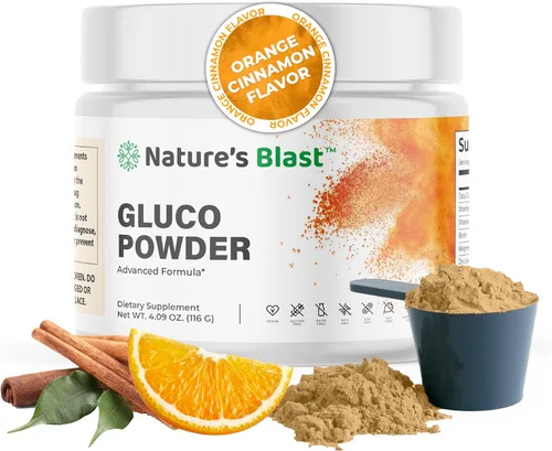 Gluco-polvo con extracto de morera blanca y canela de Ceilán, mezcla orgánica de bienestar metabólico para energía y vitalidad, 1 botella