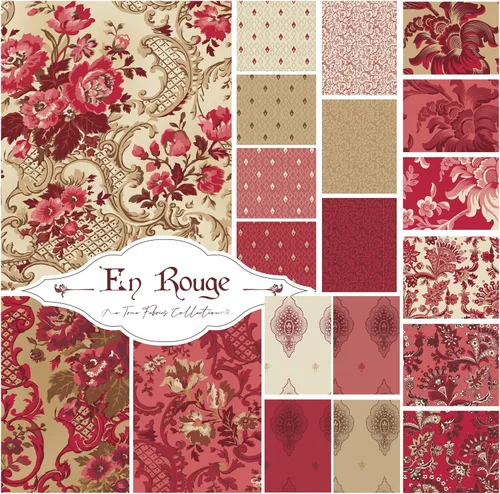 Miniatura 7 de True Fabrics Jelly Roll En Rouge - Tela precortada (tiras de 2.5 pulgadas)