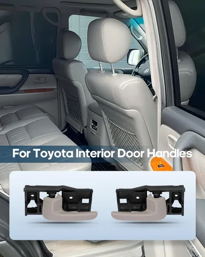 Miniatura 6 de ECCPP Manijas de puerta interiores 2000-2006 para Toyota Tundra reemplazo interior del conductor trasero izquierdo del pasajero derecho manijas