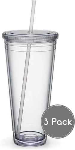 Miniatura 2 de Maars® - Vasos de viaje aislados de 32 onzas, acrílico de doble pared, paquete de 3