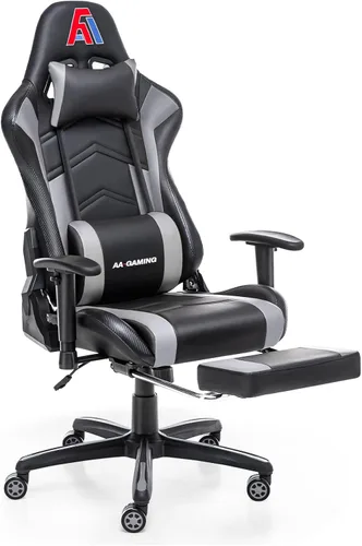 Miniatura 11 de AA Products - Silla ergonómica para videojuegos, silla ergonómica de carreras de computadora con respaldo alto, silla de oficina ajustable