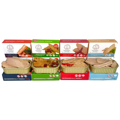 Miniatura 8 de Natural Catch Filetes de frijoles dulces de atún, cortados a mano, atrapados con caña y línea, 130 calorías, sin gluten, paleo, aptos para dieta