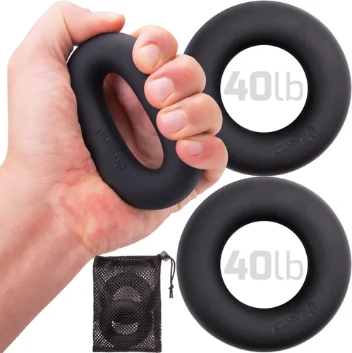 Miniatura 4 de Anillos de entrenamiento de fuerza de agarre, escalada en roca y bouldering, fuerza de agarre de jujitsu, entrenador BJJ, agarre de mano