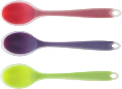 Miniatura 4 de SM SunniMix Cuchara de silicona semitransparente 3pcs Cuchara de sopa Cuchara de leche de café