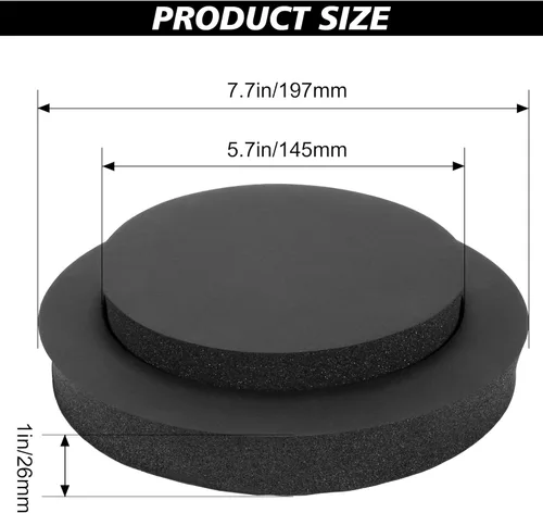 Miniatura 2 de RDBS Kit de esponja para sistema de altavoz de puerta de automóvil de 6.5 pulgadas, anillos rápidos de espuma de 6.5 pulgadas, cuernos de espuma