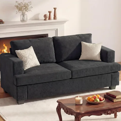 Miniatura 22 de Apicizon Cloud Couches Juegos de Muebles para Sala de Estar, Juego de Sofá Loveseat de 2 Plazas y Sofá de 3 Plazas para Dormitorio, Cómodo Sofá Cama