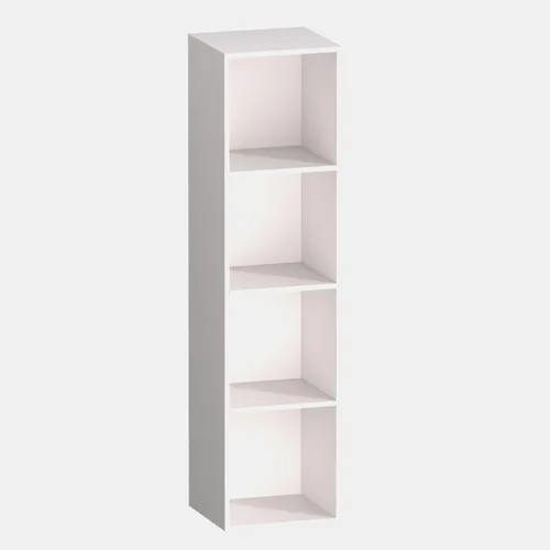 Miniatura 10 de Organizador de almacenamiento de 3 cubos, estantería baja de 3 niveles, organizador de almacenamiento independiente para oficina en casa, estante