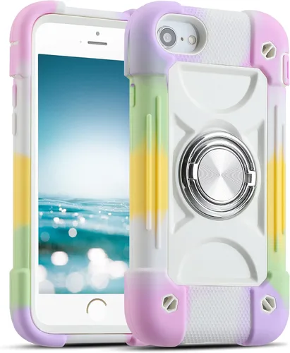 Miniatura 21 de MARKILL Compatible con iPhone Se3/iPhone Se2, Funda para iPhone 6/6S, Funda para iPhone 7/iPhone 8 de 4.7 Pulgadas con Soporte Anular, Funda