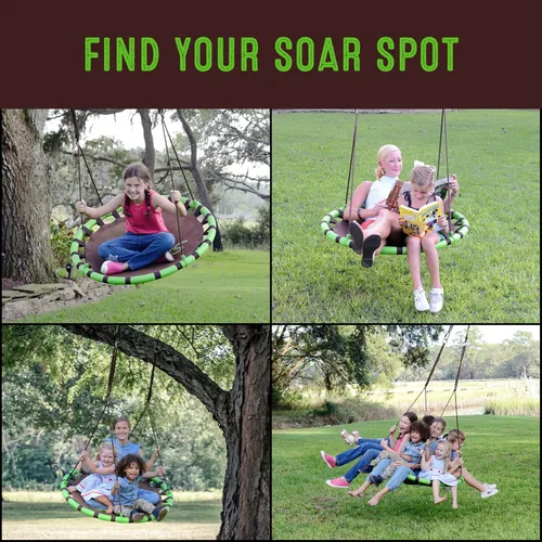Miniatura 6 de Swurfer Saucer Tree Swing for Kids - Swing Sets for Backyard, Kids Outdoor Play Equipment, 500lbs Weight Capacity, Durable, Heavy Duty Metal Frame