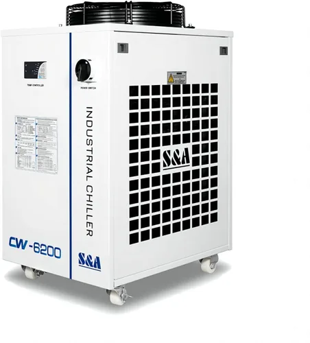 S&A Enfriador de agua industrial genuino CW-6200AI para tubo láser de metal Co2, tubo láser de vidrio de CO2, husillo CNC, semiconductor, estado