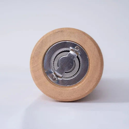 Miniatura 5 de Molinillo de pimienta, molinillo de pimienta con molinillo ajustable de acero inoxidable, madera de goma de 12.6 in de altura, diámetro inferior