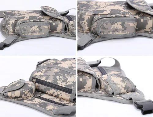 Miniatura 21 de SEALINF Riñonera de lona Riñonera Racing Drop Leg Bag Motocicleta Bolsa al aire libre