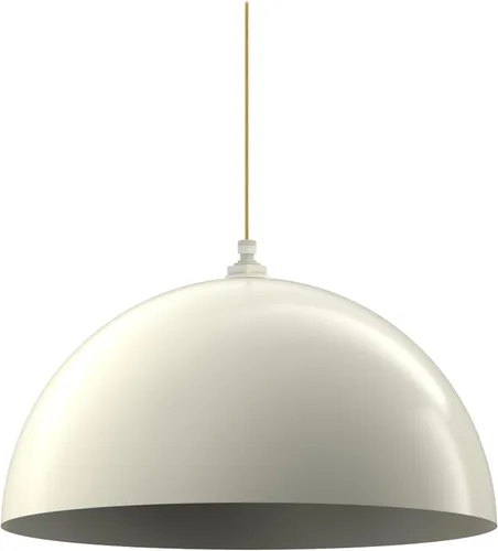 Miniatura 20 de Steel Lighting Co. Melrose - Lámpara colgante Montada en el techo Cúpula redonda de 18 pulgadas Estilo moderno y contemporáneo de granja Crema