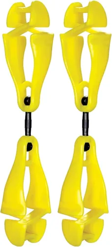 Miniatura 13 de Ergodyne Squids 3420 Swiveling Glove Clip Holder with Dual Clips Rojo - Paquete de 6