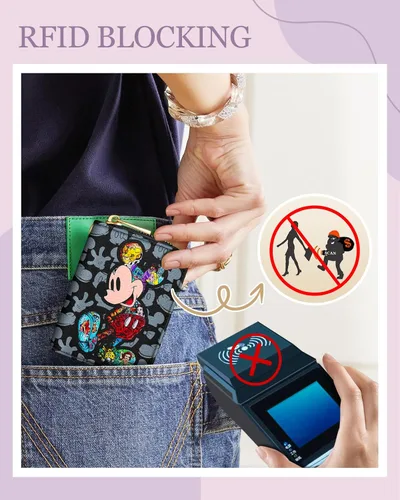 Miniatura 4 de Mulafnxal para tarjetero con 14 ranuras, Collage Miqi, Moderno