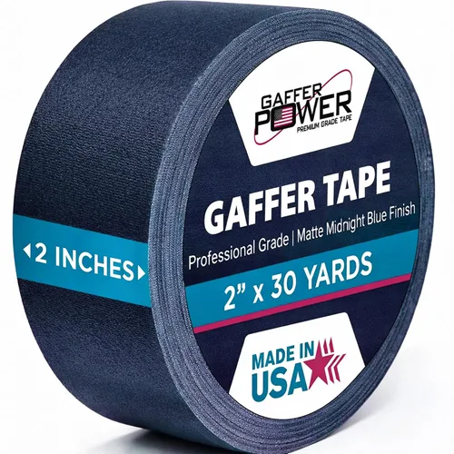 Miniatura 12 de Cinta Gaffer de Grado Premium Profesional - Negro Cinta Gaff Pro de Servicio Pesado Asegura Cables Sostiene Cables sin Dejar Residuo Pegajoso