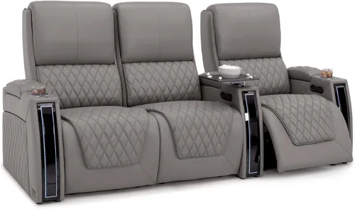 Miniatura 35 de Seatcraft Apex Zero-Gravity CoolZero - Asiento de cine en casa de cuero italiano, reposacabezas eléctrico, lumbar eléctrico, reclinable eléctrico