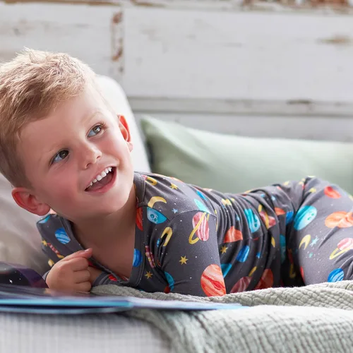 Miniatura 4 de Gerber Pijama unisex de 2 piezas para bebé y niño pequeño, con viscosa hecha de eucalipto