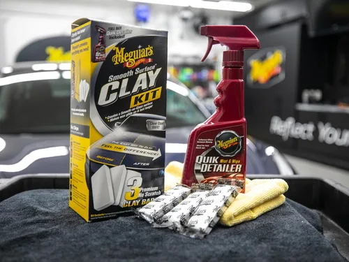 Miniatura 7 de Kit de arcilla Meguiar's G191700 para superficie lisa, aplicación de arcilla para automóviles segura y fácil para un acabado fino como el vidrio