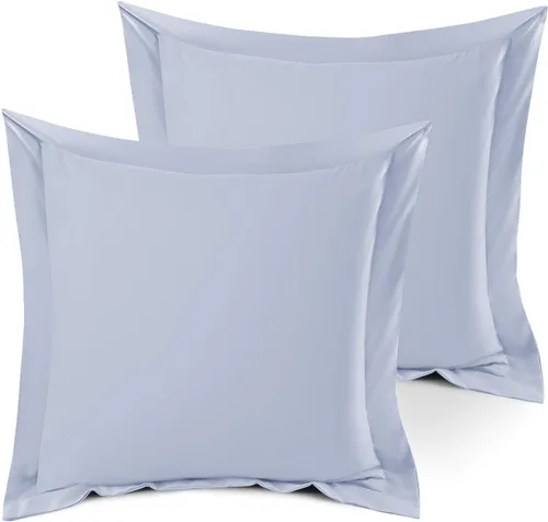 Miniatura 78 de Nestl Juego de 2 fundas tipo sham de almohada suaves - Fundas de almohada de microfibra de doble cepillado - Fundas de almohada de cama premium
