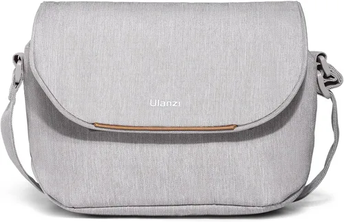 ULANZI Bolsa para cámara 3L, color gris beige, 9.1 x 4.3 x 7.1 pulgadas, funda de hombro cruzada profesional SLR/DSLR para cámaras Sony Canon, Nikon